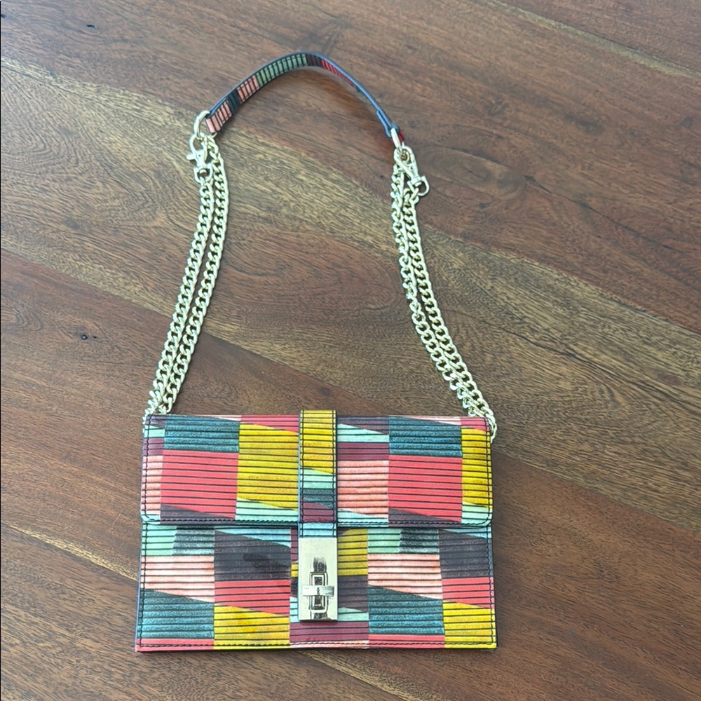 Sondra Roberts Multicolor Chain Strap Women's Bag